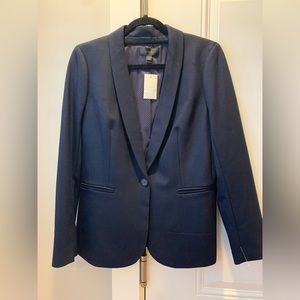 NWT J Crew - Navy Blue Wool Blazer - Size 8